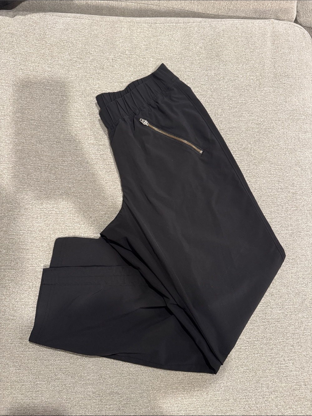 Athleta Black Jogger Pants with Zipper Pocket